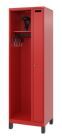 C+P Feuerwehrspind Kombi 2 Abteile mit Ausstattung feuerrot 600 x 500 x 1950 mm