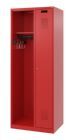 C+P Feuerwehrspind Kombi mit Ablagemöglichkeiten feuerrot 700 x 500 x 1850 mm