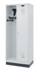 C+P Feuerwehrspind Evolo Kombi mit Stahlsockel lichtgrau 800 x 500 x 1850 mm