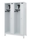 C+P Feuerwehrspind Kombi 4 Abteile für 2 Personen lichtgrau 1200 x 500 x 1850 mm
