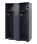 C+P Feuerwehrspind Evolo Maxi 2 Abteile anthrazit 1300 x 500 x 1850 mm