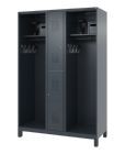 C+P Feuerwehrspind Evolo Modell MAXI 2 Abteile 1850 x 1300 x 500 mm anthrazit