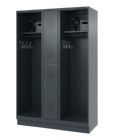 C+P Feuerwehrspind Evolo Modell MAXI 2 Abteile 1850 x 1300 x 500 mm anthrazit