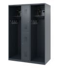 C+P Feuerwehrspind Evolo Modell MAXI 2 Abteile 1850 x 1300 x 600 mm anthrazit