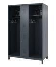 C+P Feuerwehrspind Evolo Modell MAXI 2 Abteile 1850 x 1300 x 600 mm in anthrazit