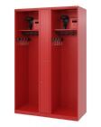C+P Feuerwehrspind Maxi 2 offene Abteile feuerrot 1200 x 500 x 1850 mm