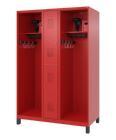 C+P Feuerwehrspind Evolo Modell MAXI 2 Abteile 1950 x 1300 x 600 mm feuerrot