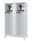 C+P Feuerwehrspind Evolo Modell MAXI 2 Abteile 1850 x 1200 x 500 mm lichtgrau