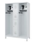 C+P Feuerwehrspind Evolo Modell MAXI 2 Abteile 1850 x 1300 x 500 mm lichtgrau