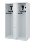 C+P Feuerwehrspind Evolo Modell MAXI 2 Abteile 1850 x 1200 x 600 mm lichtgrau