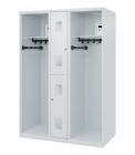 C+P Feuerwehrspind Evolo Modell MAXI 2 Abteile 1850 x 1300 x 600 mm lichtgrau