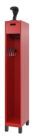 C+P Feuerwehrspind mit Garderobenstange Evolo Praktus feuerrot 300 x 500 x 1850 mm