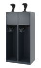 C+P Feuerwehrspind Youngster 2 Abteile je 400 mm anthrazit 800 x 500 x 1530 mm