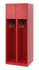C+P Feuerwehrspindl Youngster 2 Wertfachtüren feuerrot 600 x 500 x 1530 mm