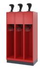 C+P Feuerwehrspind Evolo Youngster 3 Werfächer feuerrot 900 x 500 x 1630 mm
