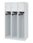 C+P Feuerwehrspind Modell Youngster 3 offene Abteile lichtgrau 900 x 500 x 1530 mm