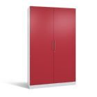 C+P Flügeltürenschrank Asisto 4 Einlegeböden rubinrot 1200 x 435 x 1980 mm