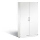 C+P Großer Flügeltürenschrank mit Sahltüren Asisto weiß 1000 x 435 x 1980 mm