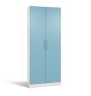 C+P Flügeltürenschrank Asisto 2 Stahltüren horizontblau 800 x 435 x 1980 mm