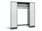 C+P Garderobenfächerschrank Serie 8070 1950 x 1870 x 480 mm anthrazit lichtgrau