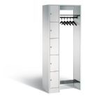 C+P Garderobe Serie 8070 inklusive Kleiderbügel lichtgrau 740 x 480 x 1950 mm