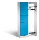 C+P Garderobe Serie 8070 1 Fächerschrank lichtblau 960 x 480 x 1950 mm