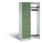 C+P Garderobe Serie 8070 1 Fächerschrank resedagrün 960 x 480 x 1950 mm