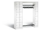 C+P Garderobefächerschrank Serie 8070 1950 x 2100 x 480 mm weiß