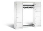 C+P Garderobefächerschrank Serie 8070 1950 x 1870 x 480 mm in weiß
