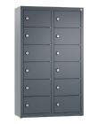 C+P Kleingefachschrank 12 schmale Fächer anthrazit 460 x 200 x 770 mm