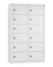 C+P Kleingefachschrank 12 kleine Fächer lichtgrau 460 x 200 x 770 mm