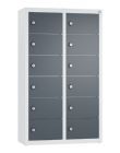 C+P Kleingefachschrank 12 kleine Fächer anthrazit grau 460 x 200 x 770 mm