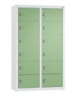 C+P Kleingefachschrank 12 kleine Fächer resedagrün 460 x 200 x 770 mm