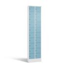 C+P Kleingefachschrank 20 Fächer 1950 x 460 x 200 mm weiß horizontblau