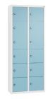 C+P Kleingefachschrank 12 Fächer 1130 x 460 x 200 mm weiß horizontblau