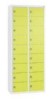 C+P Kleingefachschrank 18 Fächer 1130 x 460 x 200 mm weiß viridingrün