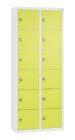 C+P Kleingefachschrank 12 Fächer 1130 x 460 x 200 mm weiß viridingrün