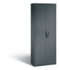 C+P Magazinschrank mit 84 Lagerkästen Türen in anthrazit 700 x 300 x 1980 mm