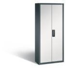 C+P Magazinschrank Serie 13 mit 60 Lagerkästen hellgrau 700 x 300 x 1690 mm
