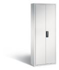 C+P Magazinschrank aus Serie 13 mit 114 Lagerkästen lichtgrau 700 x 300 x 1980 mm