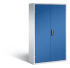 C+P Magazinschrank Serie 13 1950 x 1100 x 535 mm lichtgrau enzianblau