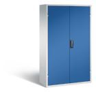 C+P Magazinschrankmit 173 Sichtlagerkästen 1950 x 1100 x 535 mm lichtgrau enzianblau