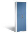 C+P Magazinschrank aus Serie 13 mit 114 Lagerkästen fernblau 700 x 300 x 1980 mm