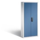 C+P Magazinschrank aus Stahl mit Lagerkästen fernblau 700 x 300 x 1690 mm
