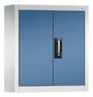 C+P Magazinschrank in lichtgrau und fernblau 700 x 300 x 830 mm