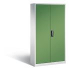 C+P Magazinschrank mit 36 Lagerkästen Türen in resedagrün 1000 x 420 x 1980 mm