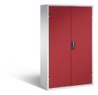 C+P Magazinschrank mit 92 Sichtlagerkästen H 1950 mm lichtgrau rubinrot