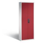 C+P Magazinschrank aus der Serie 13 mit 114 Lagerkästen rubinrot 700 x 300 x 1980 mm