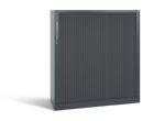 C+P Breiter Rollladenschrank Asisto 2 Böden dunkelgrau 1200 x 435 x 1310 mm
