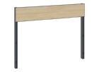 C+P Rückenlehne 1-seitig Feuchtraum H 796 x B 1000 mm schwarzgrau HPL eiche